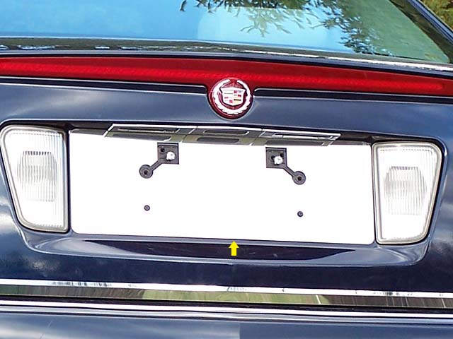 Cadillac STS Chrome License Plate Bezel
