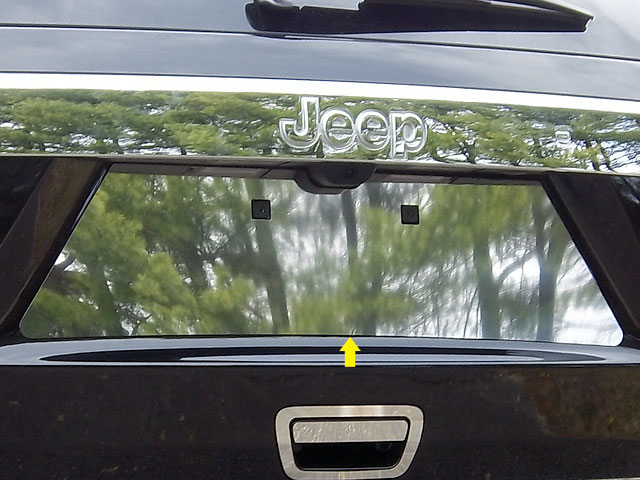 Jeep Grand Cherokee Chrome License Plate Bezel