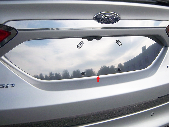 Ford Fusion Chrome License Plate Bezel