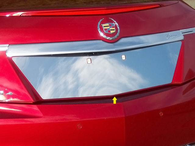 Cadillac CTS Sedan Chrome License Plate Bezel