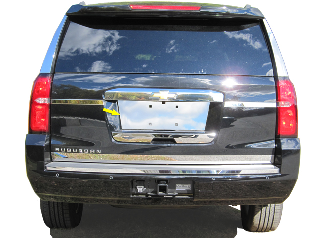 Chevrolet Suburban Chrome License Plate Bezel