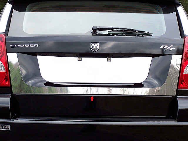 Dodge Caliber Chrome License Plate Surround Trim