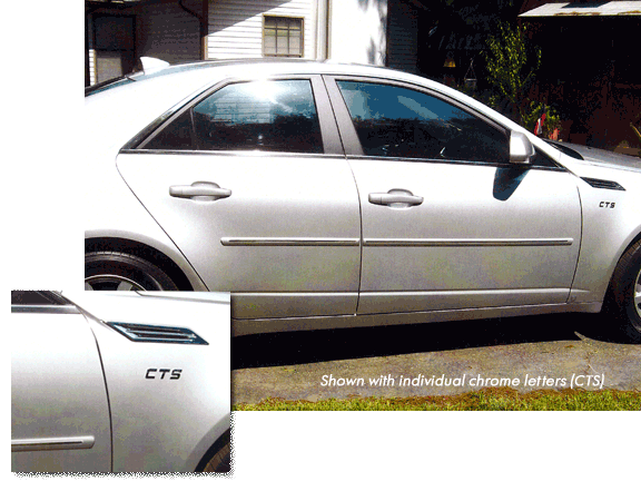 Cadillac CTS Painted Bodyside Moulding