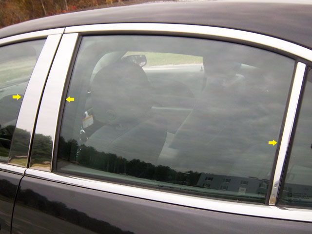 Chevrolet Malibu Chrome Pillar Post Trim