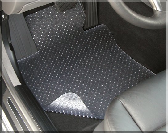 Heavy Duty Floor Mat Protectors 4-Piece CUSTOM CLEAR VINYL Chrysler A-L