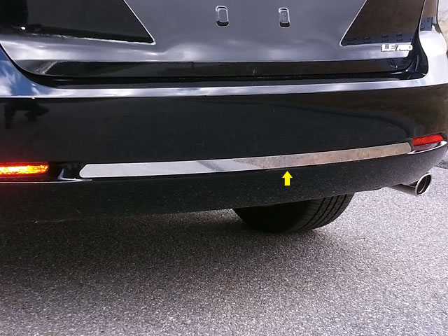Toyota Venza Chrome Rear Bumper Insert Trim