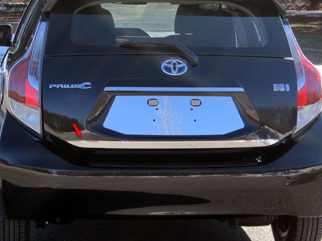 Toyota Prius C Chrome Tailgate Trim