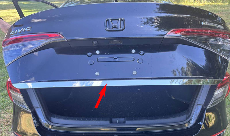 Honda Civic Sedan Chrome Trunk Lid Trim