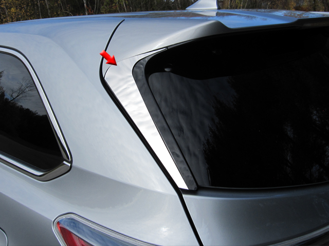 Toyota Highlander Chrome Rear Window Accent Trim