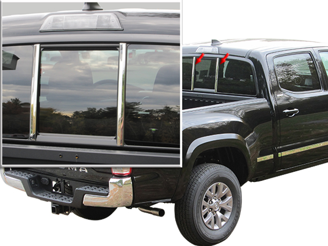 Toyota Tacoma Chrome Chrome Rear Window Pillar Trim