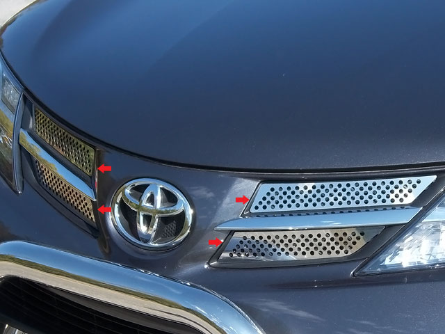 grus gardin Kvadrant Toyota Rav4 Chrome Grille Accent Trim, 2013, 2014, 2015 | ShopSAR.com