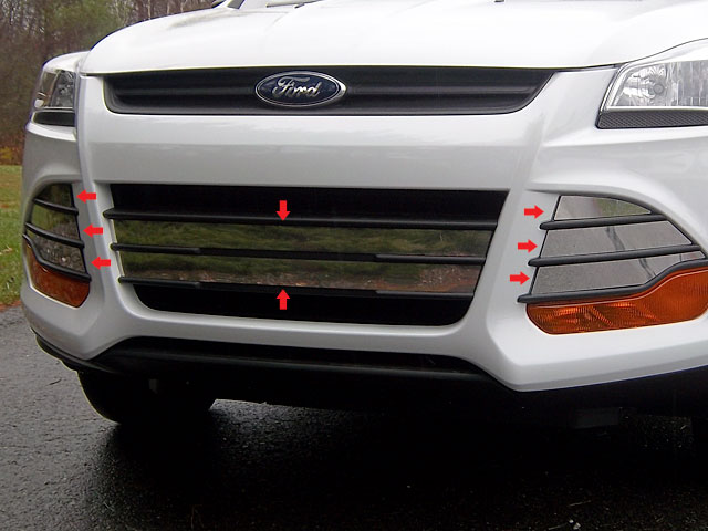 FOR 2013 2014 2015 2016 2017 FORD ESCAPE CHROME TRUNK TAILGATE HANDLE COVER TRIM 