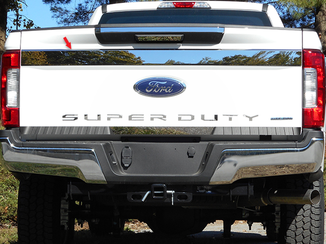 Ford Super Duty Chrome Upper Tailgate Trim
