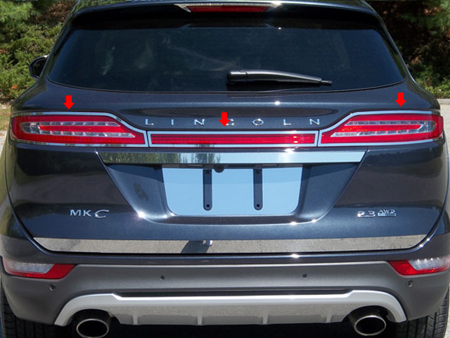 Lincoln MKC Chrome Tail Light Surround Trim