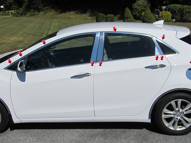 Hyundai Elantra GT Chrome Window Package
