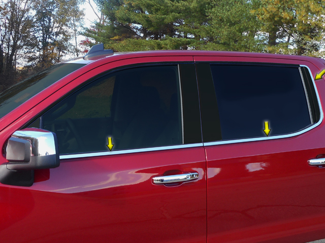 Silverado Chrome Window Sill Trim