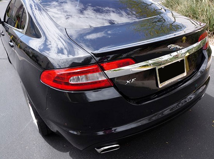 818L Fits: Jaguar XF 2009-on Rear Trunk Spoiler Lip Wing Unpainted USA