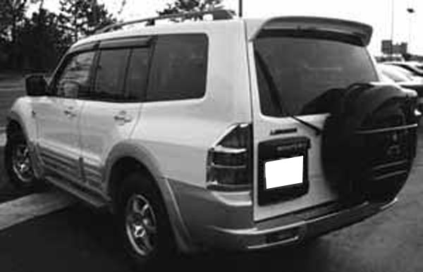 TSC Unpainted Primer Spoiler For Mitsubishi Montero Sport 1997-2004 – With Light