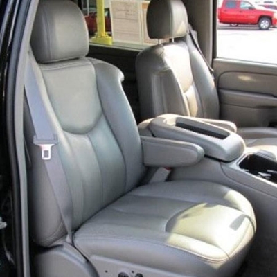 Chevrolet Suburban Katzkin Leather Seat Upholstery 2003 2004 2005 2006 2 Passenger Front Sar Com - 2000 Chevy Tahoe Front Seat Covers