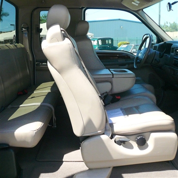 Ford F250 F350 Super Cab Katzkin Leather Seat Upholstery 2001 Lb 3 Passenger Front Sar Com - 2001 Ford F250 Crew Cab Seat Covers