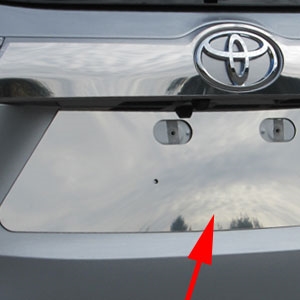 For Toyota Highlander 2015-2018 Chrome Trunk Rear License Plate Frame Cover Trim 