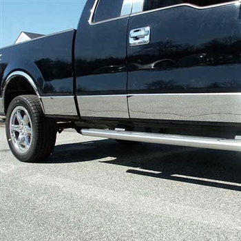 thumbnail image 2 of Best For Less Truck Chrome Rocker Panel Molding – 2009-2014 Ford F-150 Crew Cab, 12pc Set 2 of 5