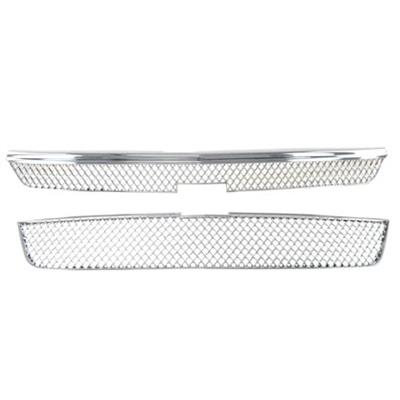 5-Piece Chrome Grille Overlay Kit For 2015-2020 Chevy Colorado - Snap On Front Grill Bar Covers 6 thumbnail image