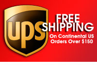 Free shipping on most US orders over $150
